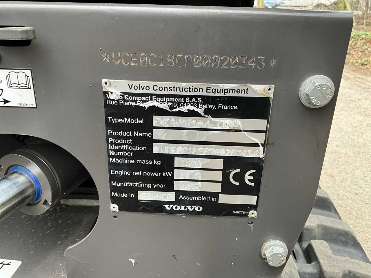 Μίνι εκσκαφέας Volvo EC18E: φωτογραφία 38
