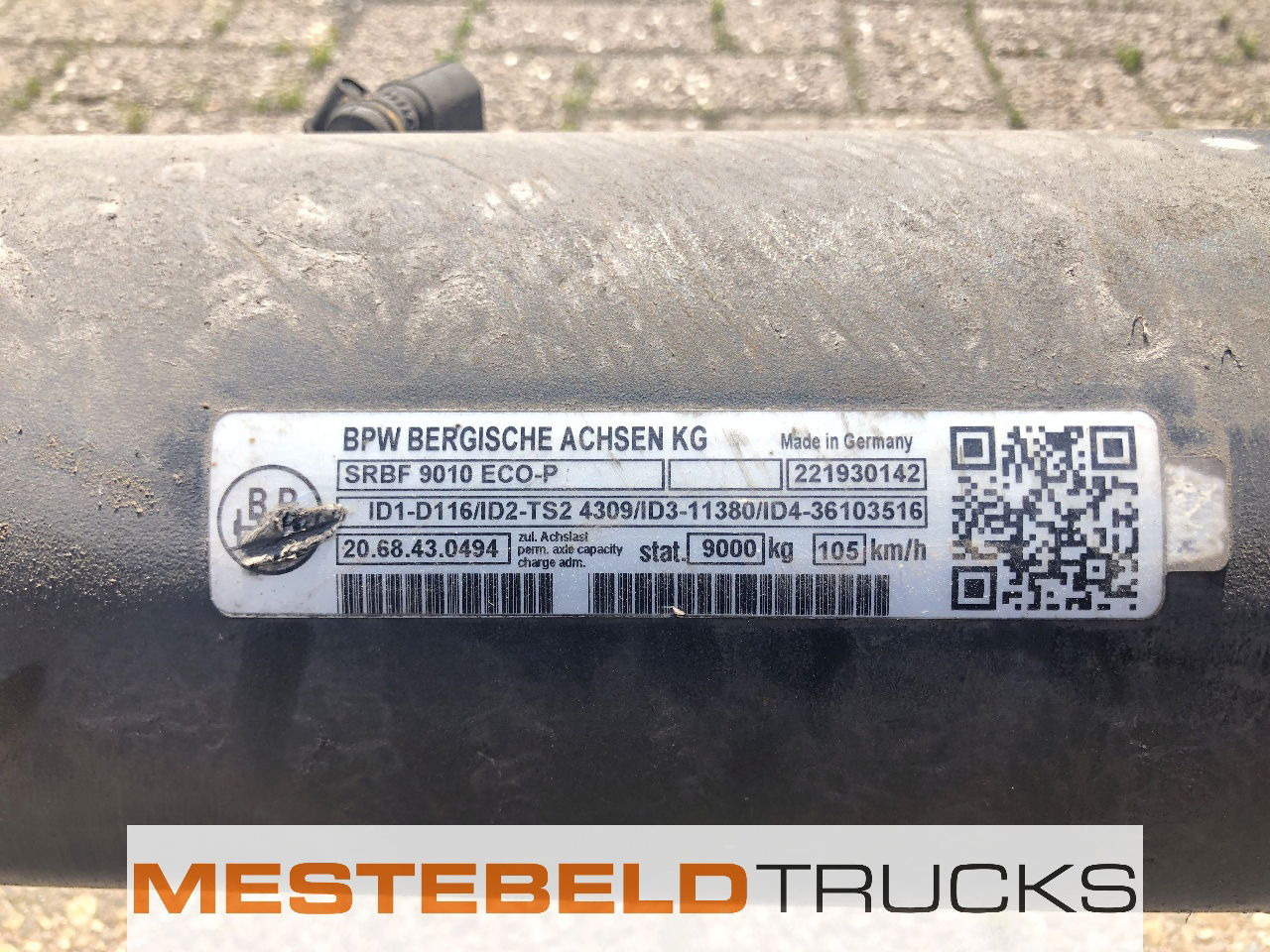 Kögel BPW Srbf 9010 ECO-P - Πίσω άξονας για Φορτηγό: φωτογραφία 4 Kögel BPW Srbf 9010 ECO-P - Πίσω άξονας για Φορτηγό: φωτογραφία 4