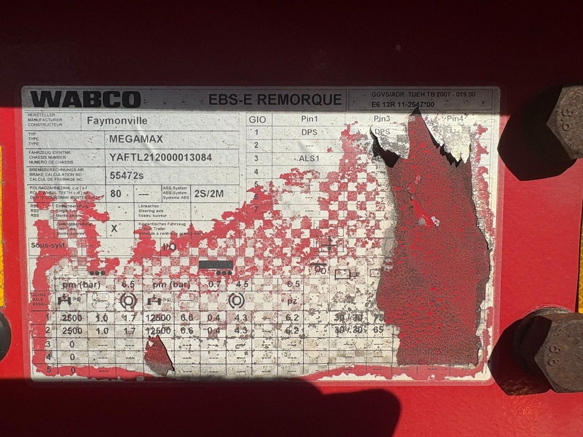 Επικαθήμενο με χαμηλό δάπεδο FAYMONVILLE Megamax Z-2H-V-KBV-AA Yachttransport: φωτογραφία 13