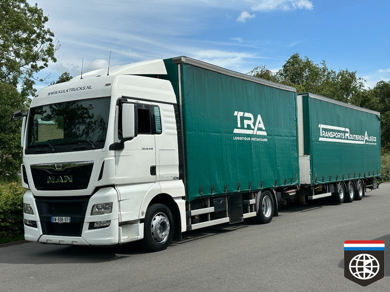 MAN TGX 18 440 NIGHT A/C - RETARDER - COMBI FREUHAUF - Φορτηγό μουσαμάς: φωτογραφία 1 MAN TGX 18 440 NIGHT A/C - RETARDER - COMBI FREUHAUF - Φορτηγό μουσαμάς: φωτογραφία 1