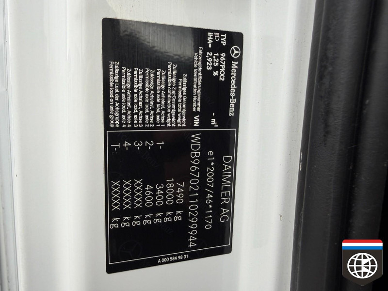 Φορτηγό κόφα Mercedes-Benz ATEGO 818 TAIL LIFT / TACHO 2 / GOOD TYRES: φωτογραφία 17 Φορτηγό κόφα Mercedes-Benz ATEGO 818 TAIL LIFT / TACHO 2 / GOOD TYRES: φωτογραφία 17