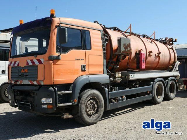 MAN 26.360 FDLC 6x4, Saug- u. Spülaufbau, 14m³ - Όχημα εκκένωσης βόθρων: φωτογραφία 1 MAN 26.360 FDLC 6x4, Saug- u. Spülaufbau, 14m³ - Όχημα εκκένωσης βόθρων: φωτογραφία 1