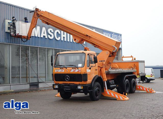 Mercedes-Benz 2222 6x4, Ruthmann, 28m³, 3. Sitz, Blattfederung - Φορτηγό με εναέρια πλατφόρμα: φωτογραφία 1 Mercedes-Benz 2222 6x4, Ruthmann, 28m³, 3. Sitz, Blattfederung - Φορτηγό με εναέρια πλατφόρμα: φωτογραφία 1