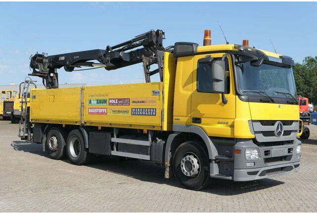 Mercedes-Benz 2536 Actros/MP3/HIAB 211DL/AHK/Klima - Φορτηγό με ανοιχτή καρότσα: φωτογραφία 3 Mercedes-Benz 2536 Actros/MP3/HIAB 211DL/AHK/Klima - Φορτηγό με ανοιχτή καρότσα: φωτογραφία 3