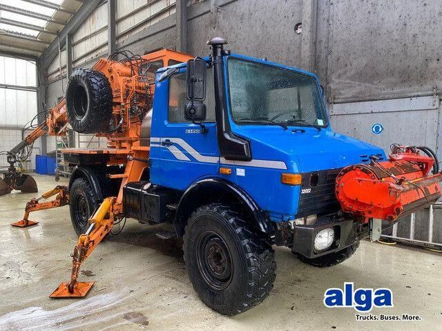 Unimog U 1450 4x4, Kran, Seilwinde - Κατασκευή μηχανήματα: φωτογραφία 1 Unimog U 1450 4x4, Kran, Seilwinde - Κατασκευή μηχανήματα: φωτογραφία 1