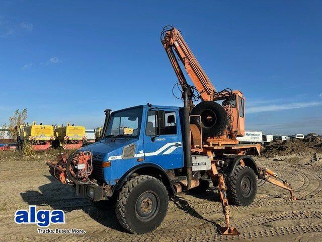 Unimog U 1450 4x4, Zug & Bergwinde, Kran, Greifer, AH - Κατασκευή μηχανήματα: φωτογραφία 1 Unimog U 1450 4x4, Zug & Bergwinde, Kran, Greifer, AH - Κατασκευή μηχανήματα: φωτογραφία 1
