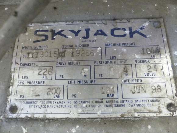 Nacelle ciseaux électrique Skyjack III 3015 - Ψαλιδωτό ανυψωτικό: φωτογραφία 3 Nacelle ciseaux électrique Skyjack III 3015 - Ψαλιδωτό ανυψωτικό: φωτογραφία 3