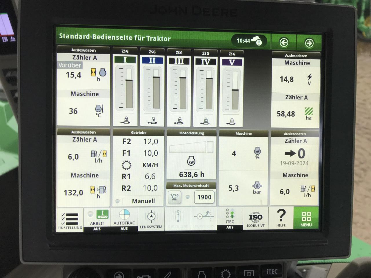 Τρακτέρ John Deere 9RX 640: φωτογραφία 13 Τρακτέρ John Deere 9RX 640: φωτογραφία 13