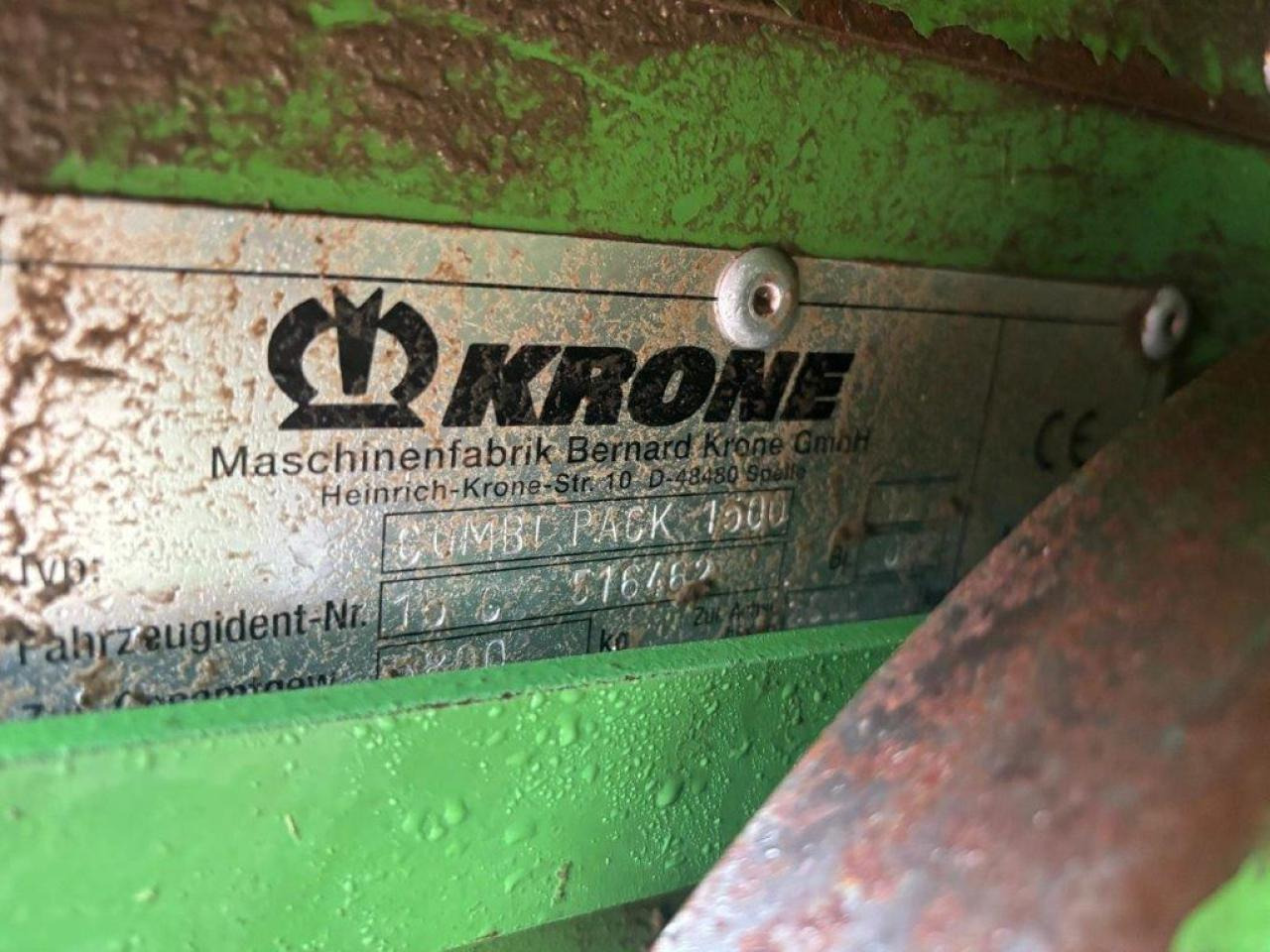 Krone CP 1500 MC - Χορτοδετική μηχανή στρόγγυλης μπάλας: φωτογραφία 5 Krone CP 1500 MC - Χορτοδετική μηχανή στρόγγυλης μπάλας: φωτογραφία 5