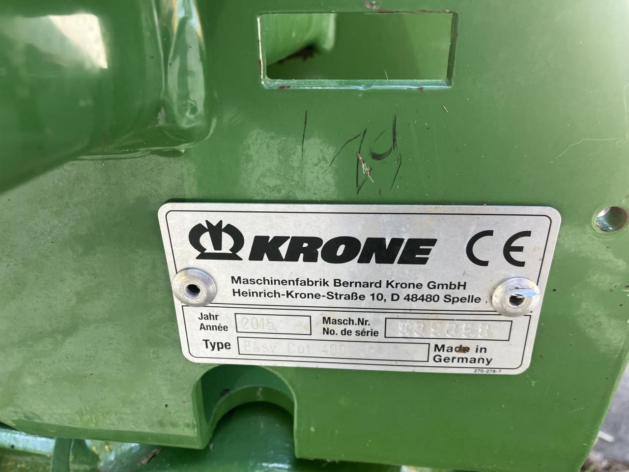 Krone EC 400 - Χορτοκοπτικό: φωτογραφία 4 Krone EC 400 - Χορτοκοπτικό: φωτογραφία 4