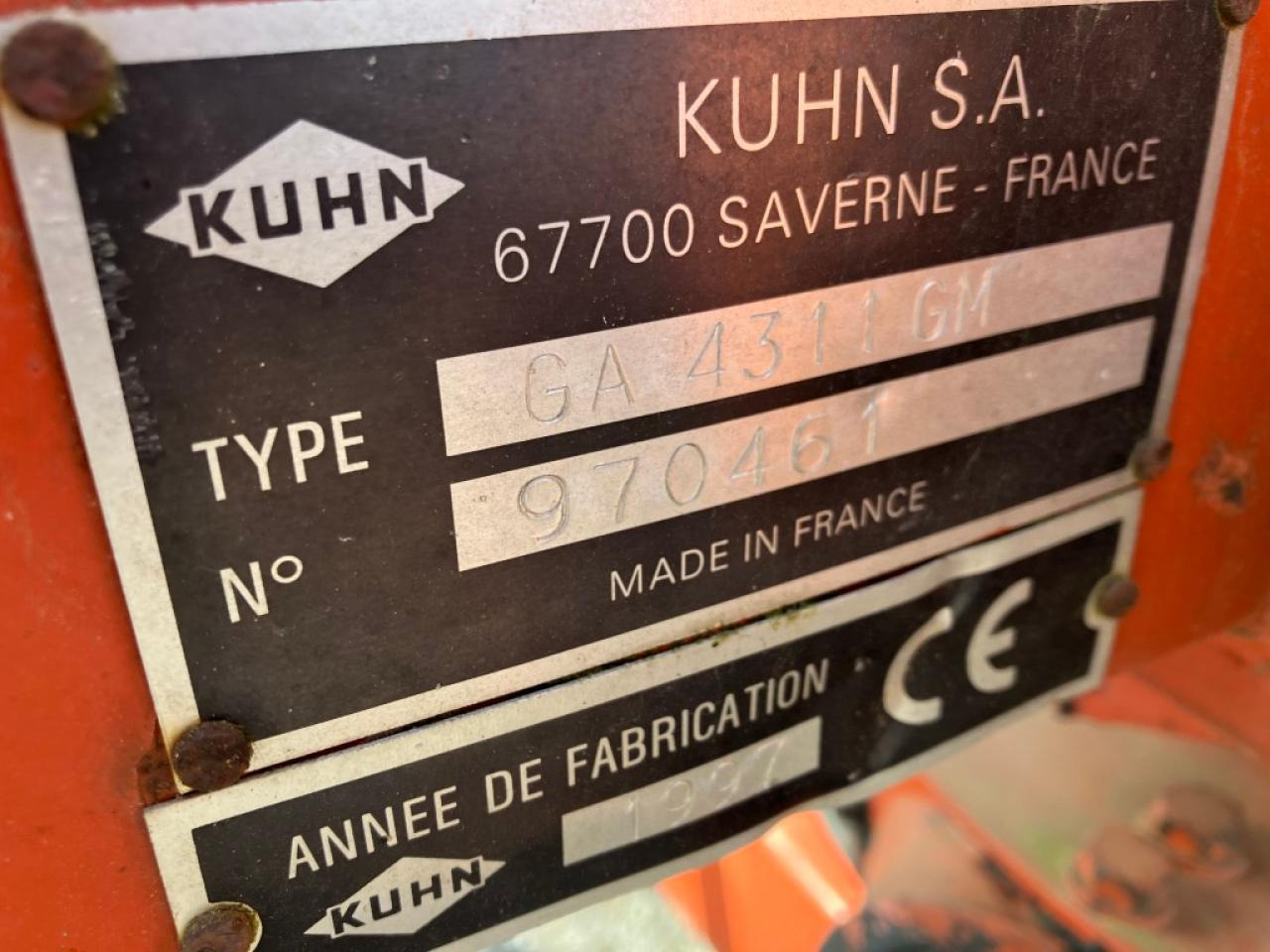 Kuhn GA 4311 GM - Χορτοσυλλέκτης: φωτογραφία 3 Kuhn GA 4311 GM - Χορτοσυλλέκτης: φωτογραφία 3