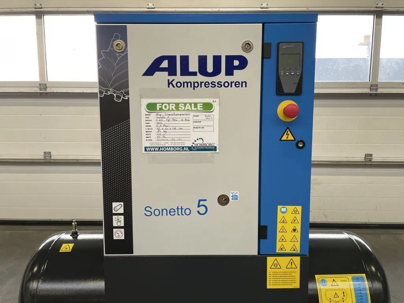 Νέα Αεροσυμπιεστής Alup Sonetto 5 - 200 Elektrische Schroefcompressor 4 kW 470 L/Min 10 Bar op ketel: φωτογραφία 6