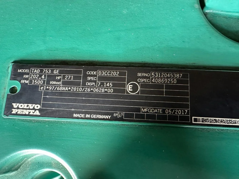 Βιομηχανική γεννήτρια Atlas-Copco QAS 200 Volvo Leroy Somer 220 kVA Silent Rental generatorset: φωτογραφία 10