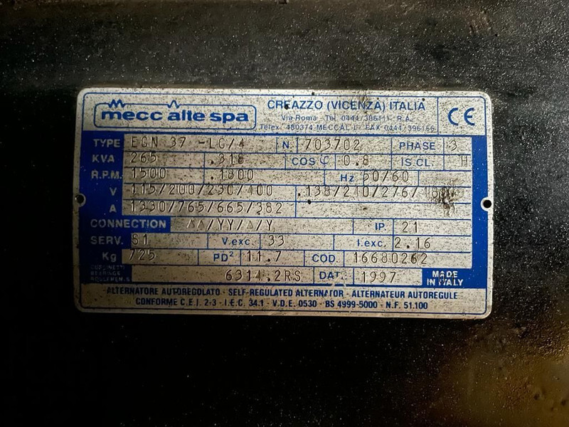 Atlas-Copco QAS 265 Silent 265 kVA generatorset - Βιομηχανική γεννήτρια: φωτογραφία 4 Atlas-Copco QAS 265 Silent 265 kVA generatorset - Βιομηχανική γεννήτρια: φωτογραφία 4