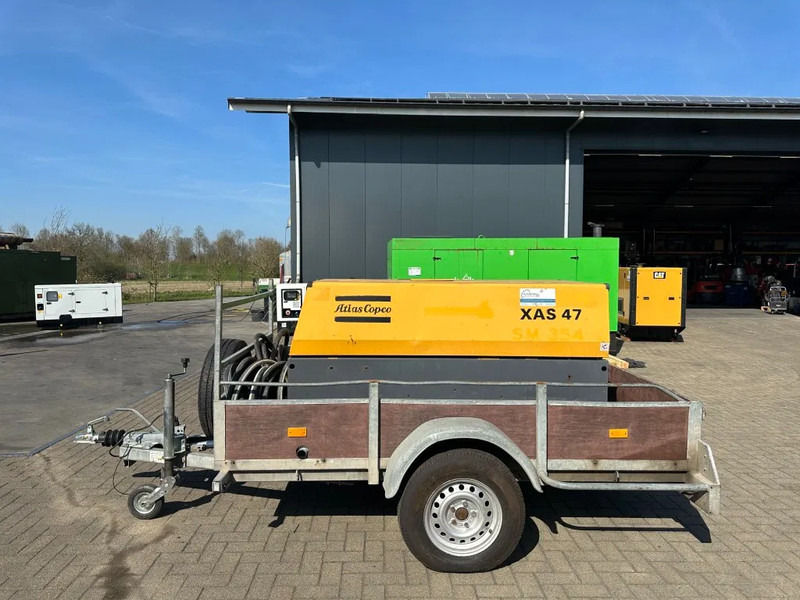 Atlas-Copco XAS 47 DD Deutz 2.6 m3 / min 7 Bar 21 kW Mobiele Diesel Compressor op aanhanger - Αεροσυμπιεστής: φωτογραφία 1 Atlas-Copco XAS 47 DD Deutz 2.6 m3 / min 7 Bar 21 kW Mobiele Diesel Compressor op aanhanger - Αεροσυμπιεστής: φωτογραφία 1