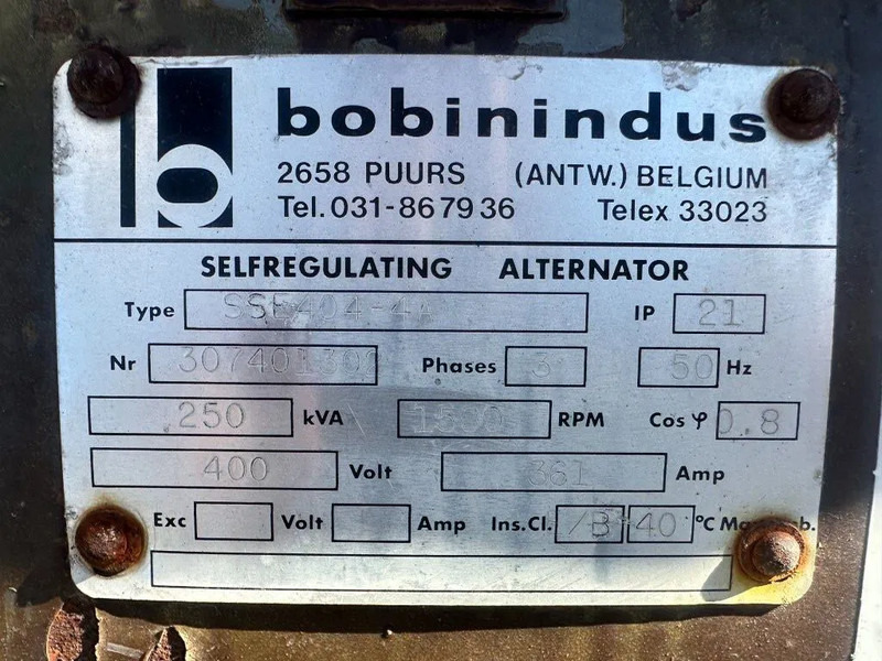 Cummins NTA 855 G Bobinindus 250 kVA generatorset - Βιομηχανική γεννήτρια: φωτογραφία 3 Cummins NTA 855 G Bobinindus 250 kVA generatorset - Βιομηχανική γεννήτρια: φωτογραφία 3