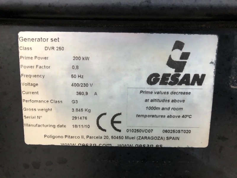 GESAN Volvo Stamford 250 kVA Supersilent Rental generatorset - Βιομηχανική γεννήτρια: φωτογραφία 5 GESAN Volvo Stamford 250 kVA Supersilent Rental generatorset - Βιομηχανική γεννήτρια: φωτογραφία 5