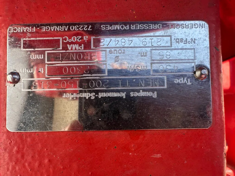 Αντλία νερού Iveco 8361 SRI 10.00 Ingersoll Dresser Waterpomp as New ! 430 m3 / h 9.5 Bar: φωτογραφία 5 Αντλία νερού Iveco 8361 SRI 10.00 Ingersoll Dresser Waterpomp as New ! 430 m3 / h 9.5 Bar: φωτογραφία 5