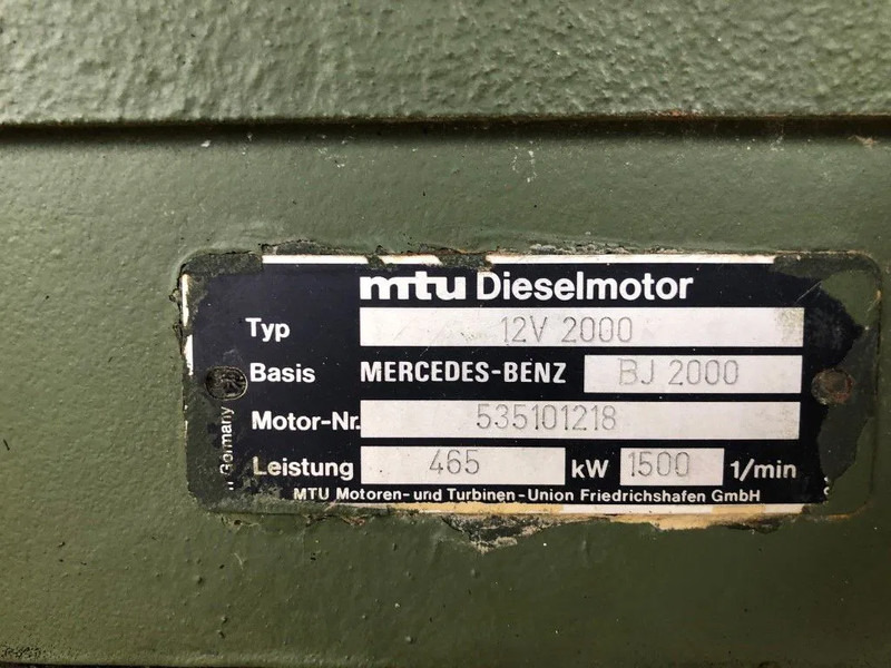 MTU 12V 2000 633 PK 12V 2000 633 PK Diesel Engine - Κινητήρας: φωτογραφία 3 MTU 12V 2000 633 PK 12V 2000 633 PK Diesel Engine - Κινητήρας: φωτογραφία 3