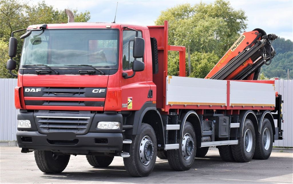 DAF CF 85.410 Pritsche 6,80m + KRAN / FUNK/8x4 DAF CF 85.410 Pritsche 6,80m + KRAN / FUNK/8x4 - Φορτηγό με γερανό: φωτογραφία 3 DAF CF 85.410 Pritsche 6,80m + KRAN / FUNK/8x4 DAF CF 85.410 Pritsche 6,80m + KRAN / FUNK/8x4 - Φορτηγό με γερανό: φωτογραφία 3