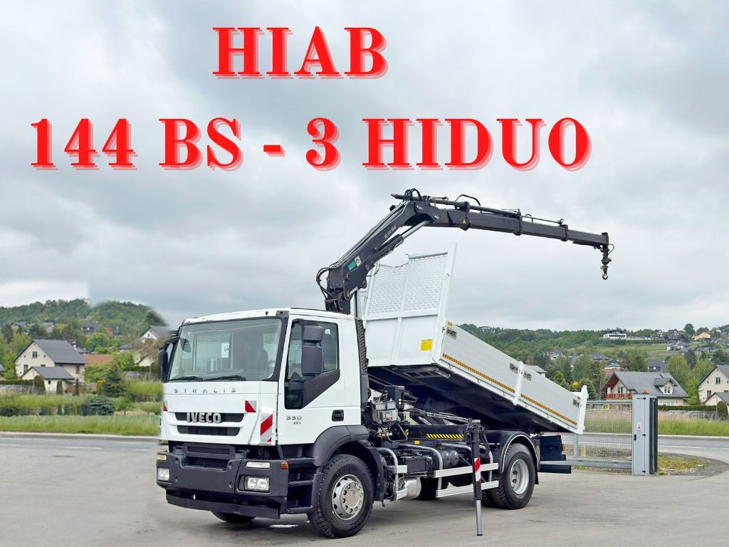 Iveco STRALIS 330 *HIAB 144 BS-3 HIDUO* TOPZUSTAND - Φορτηγό ανατρεπόμενο, Φορτηγό με γερανό: φωτογραφία 1 Iveco STRALIS 330 *HIAB 144 BS-3 HIDUO* TOPZUSTAND - Φορτηγό ανατρεπόμενο, Φορτηγό με γερανό: φωτογραφία 1