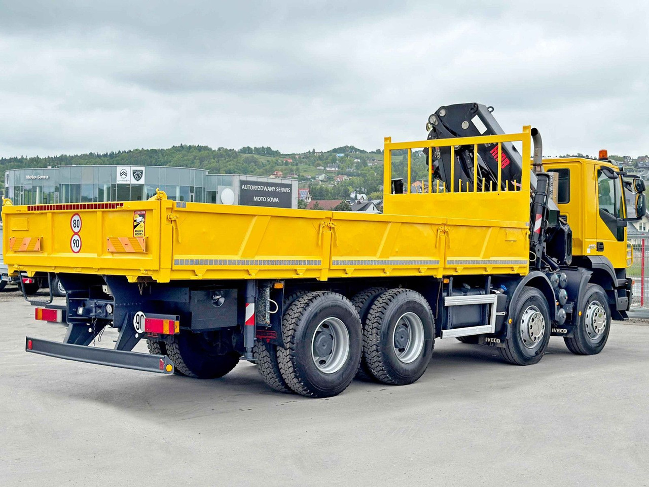 Φορτηγό με γερανό Iveco TRAKKER 450* HIAB 377 EP-4 HIPRO/FUNK/ 8x4: φωτογραφία 7