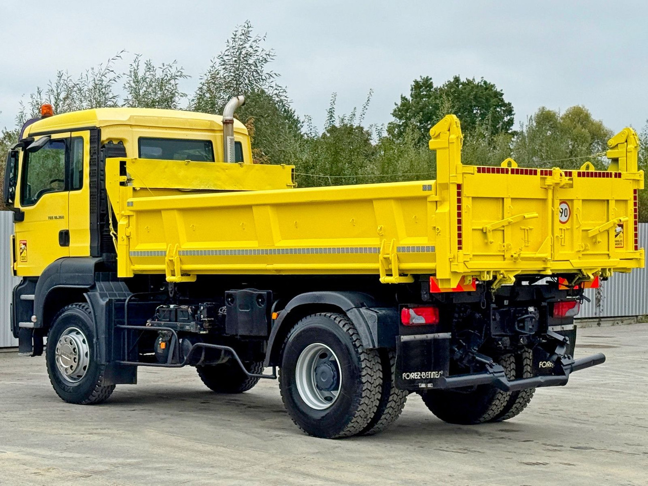 Φορτηγό ανατρεπόμενο, Φορτηγό με γερανό MAN TGS 18.360 * KIPPER 4,60m + BORDMATIC*TOPZUSTAND: φωτογραφία 7