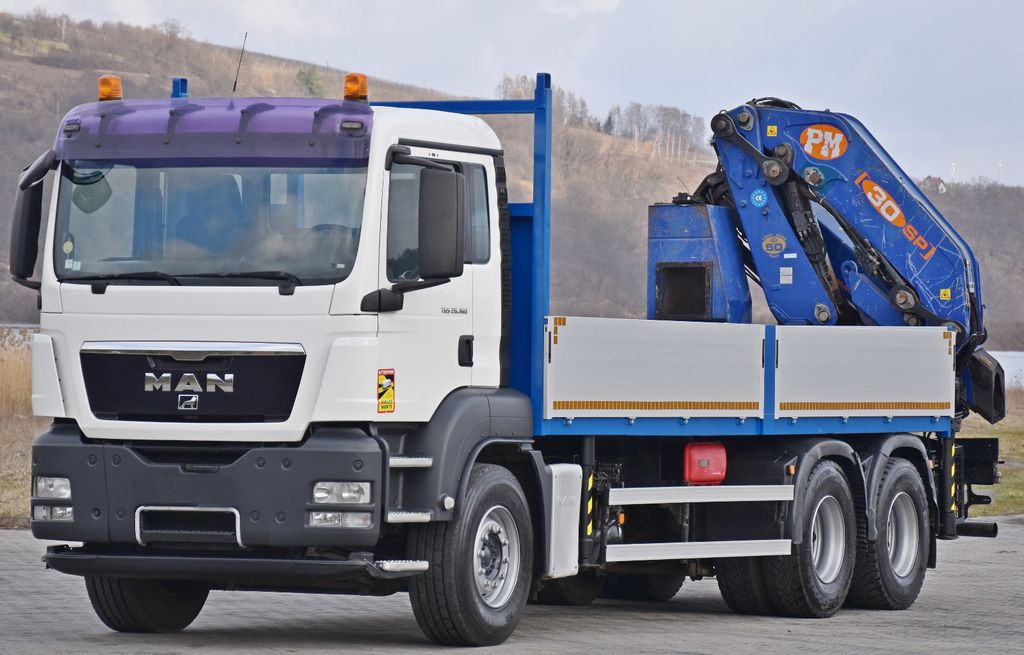 MAN TGS 26.360*PRITSCHE 6,60m * PM 30 SP / FUNK *6x4 - Φορτηγό με γερανό: φωτογραφία 4 MAN TGS 26.360*PRITSCHE 6,60m * PM 30 SP / FUNK *6x4 - Φορτηγό με γερανό: φωτογραφία 4