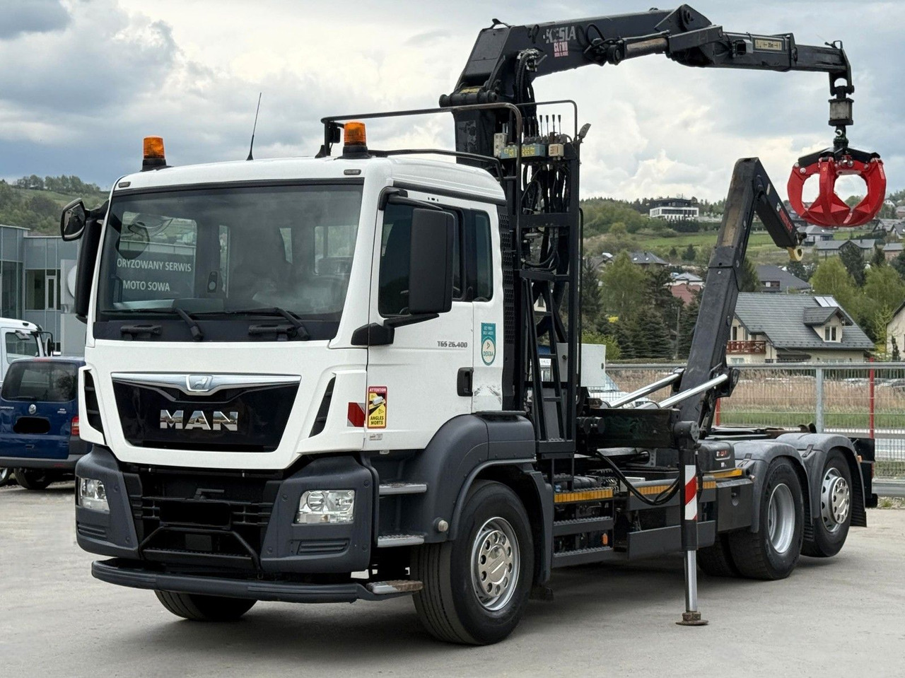 MAN TGS 26.400 Abrollkipper* KESLA 2114Z* TOP - Φορτηγό φόρτωσης γάντζου, Φορτηγό με γερανό: φωτογραφία 2 MAN TGS 26.400 Abrollkipper* KESLA 2114Z* TOP - Φορτηγό φόρτωσης γάντζου, Φορτηγό με γερανό: φωτογραφία 2