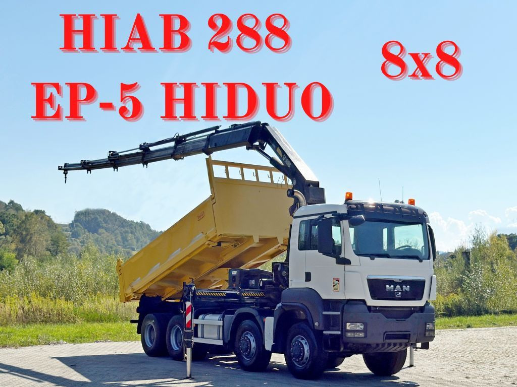 MAN TGS 32.510 * HIAB 288 EP - 5HIDUO/ FUNK * 8x8 - Φορτηγό με γερανό: φωτογραφία 1 MAN TGS 32.510 * HIAB 288 EP - 5HIDUO/ FUNK * 8x8 - Φορτηγό με γερανό: φωτογραφία 1