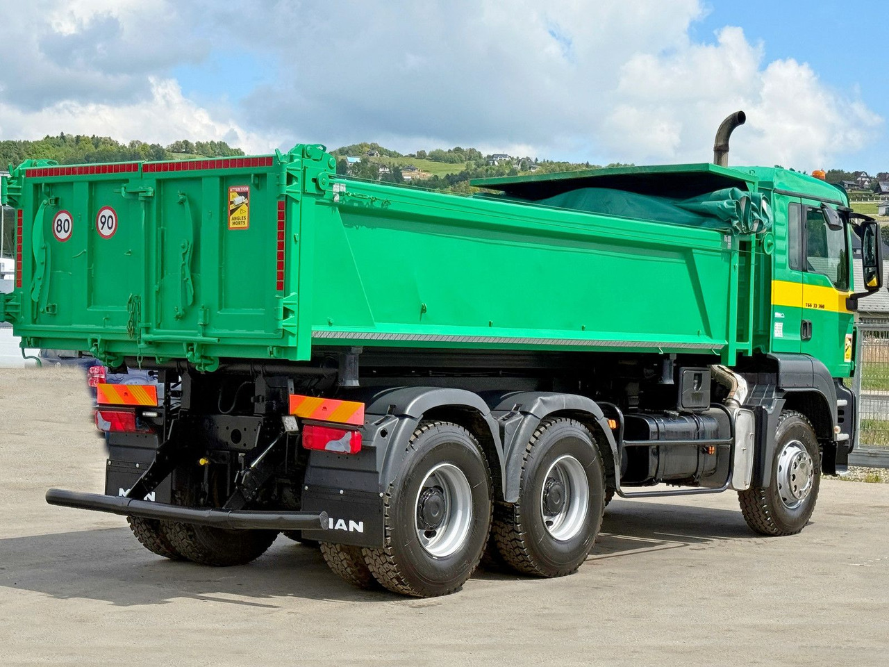 Φορτηγό ανατρεπόμενο, Φορτηγό με γερανό MAN TGS 33.360 * KIPPER 5,10 m  / 6x4 * TOPZUSTAND: φωτογραφία 7