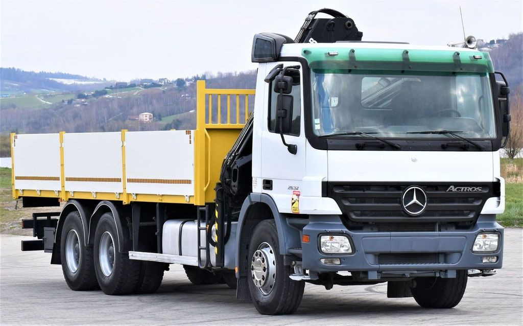 Mercedes-Benz ACTROS 2632 * HIAB 144B-3HIDUO+FUNK / 6x4 - Φορτηγό με γερανό, Φορτηγό με ανοιχτή καρότσα: φωτογραφία 3 Mercedes-Benz ACTROS 2632 * HIAB 144B-3HIDUO+FUNK / 6x4 - Φορτηγό με γερανό, Φορτηγό με ανοιχτή καρότσα: φωτογραφία 3