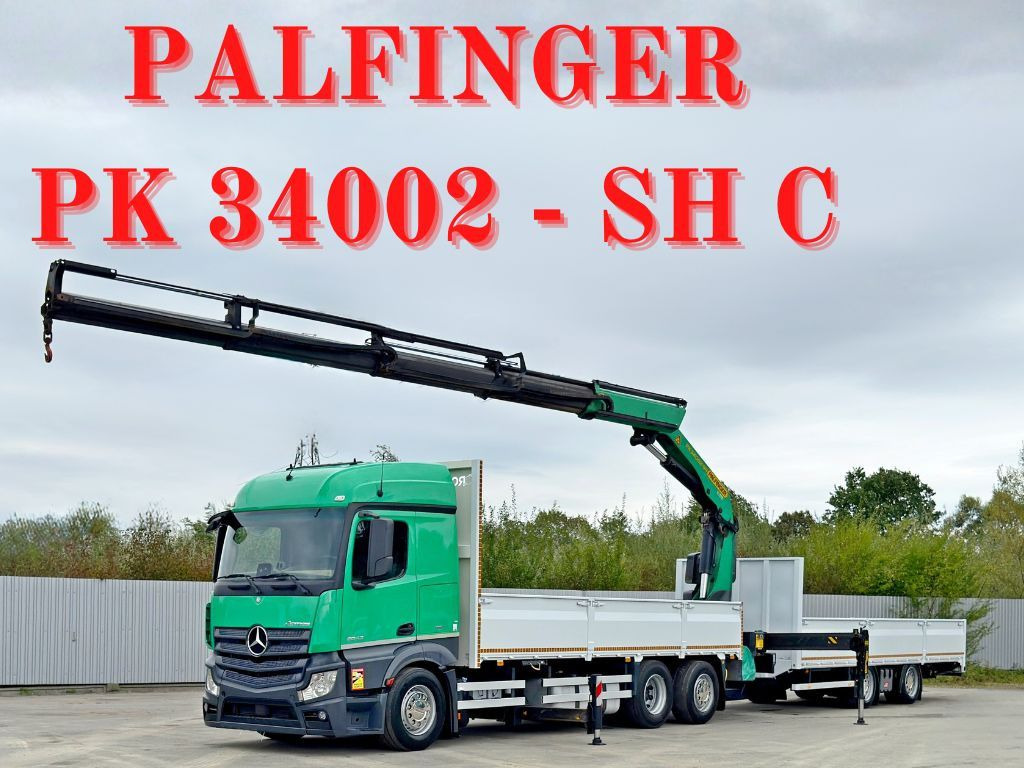 Mercedes-Benz ACTROS 2645* PK 34002 - SH C/FUNK+Anhänger* TOP - Φορτηγό με γερανό: φωτογραφία 1 Mercedes-Benz ACTROS 2645* PK 34002 - SH C/FUNK+Anhänger* TOP - Φορτηγό με γερανό: φωτογραφία 1