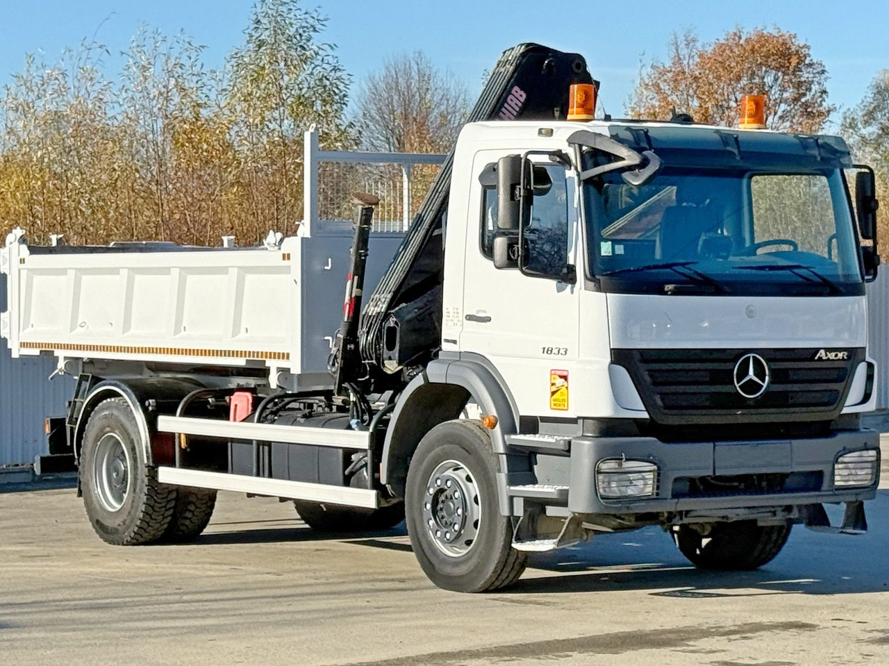 Mercedes-Benz AXOR 1833 * HIAB 144 B - 3 HIDUO + FUNK * TOP - Φορτηγό με γερανό: φωτογραφία 4 Mercedes-Benz AXOR 1833 * HIAB 144 B - 3 HIDUO + FUNK * TOP - Φορτηγό με γερανό: φωτογραφία 4