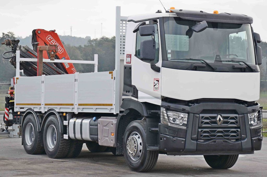 Renault C 380*PRITSCHE 5,45m*FASSI F175A.0.22+ FUNK/6x4 - Φορτηγό με γερανό, Φορτηγό με ανοιχτή καρότσα: φωτογραφία 3 Renault C 380*PRITSCHE 5,45m*FASSI F175A.0.22+ FUNK/6x4 - Φορτηγό με γερανό, Φορτηγό με ανοιχτή καρότσα: φωτογραφία 3