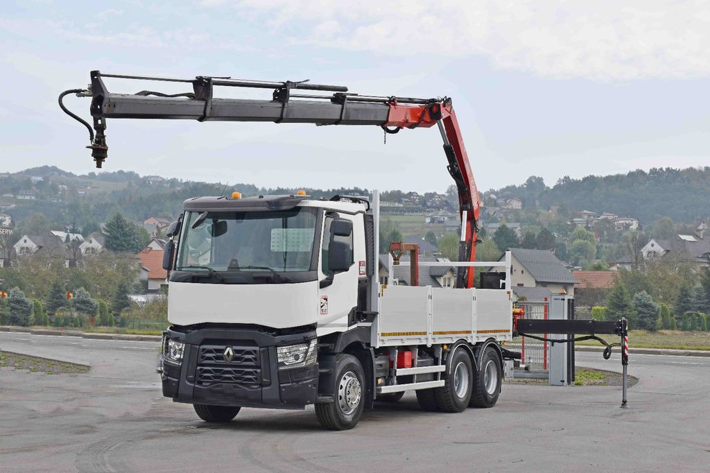 Renault C 380*PRITSCHE 5,45m*FASSI F175A.0.22+ FUNK/6x4 - Φορτηγό με γερανό, Φορτηγό με ανοιχτή καρότσα: φωτογραφία 2 Renault C 380*PRITSCHE 5,45m*FASSI F175A.0.22+ FUNK/6x4 - Φορτηγό με γερανό, Φορτηγό με ανοιχτή καρότσα: φωτογραφία 2