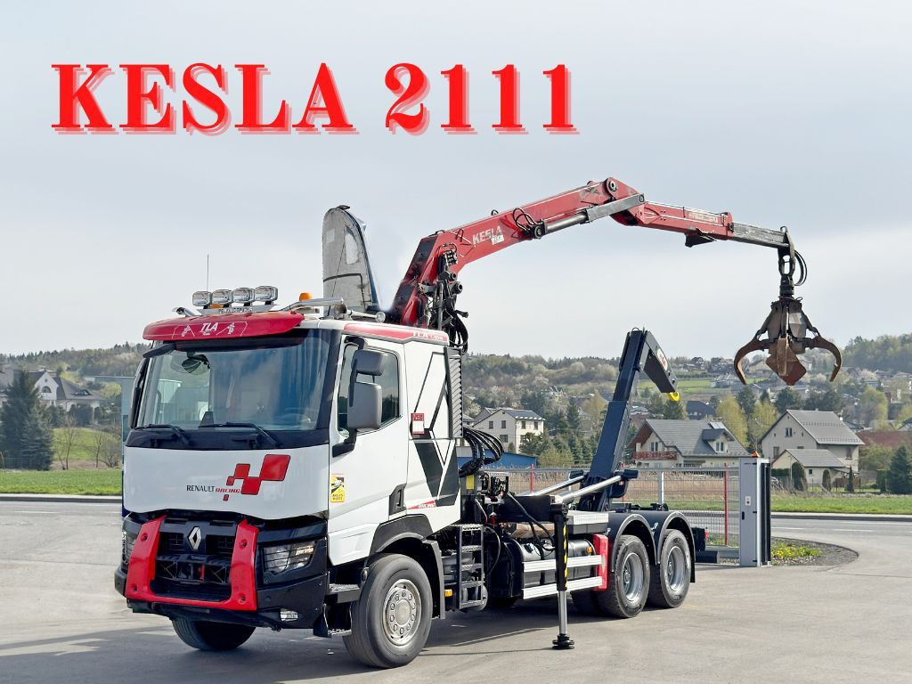 Renault C520 * ABROLLKIPPER 4,80 m * KESLA * 6x4! - Φορτηγό φόρτωσης γάντζου, Φορτηγό με γερανό: φωτογραφία 1 Renault C520 * ABROLLKIPPER 4,80 m * KESLA * 6x4! - Φορτηγό φόρτωσης γάντζου, Φορτηγό με γερανό: φωτογραφία 1