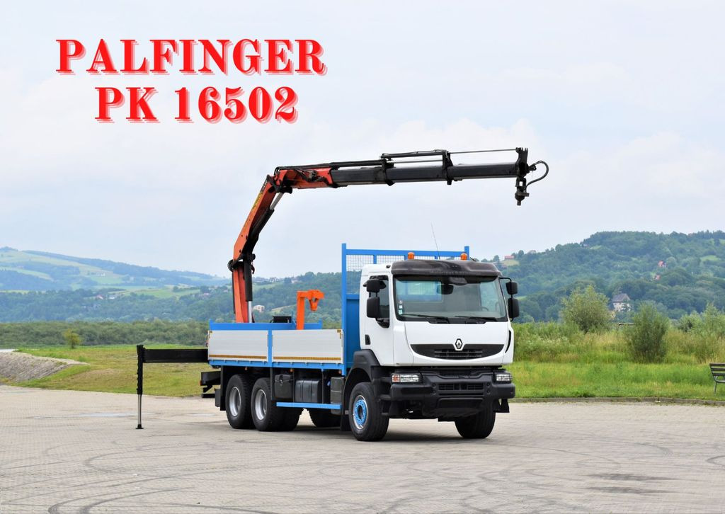 Renault KERAX 370 *PK 16502 + FUNK / 6x4 * TOP Renault KERAX 370 *PK 16502 + FUNK / 6x4 * TOP - Φορτηγό με γερανό, Φορτηγό με ανοιχτή καρότσα: φωτογραφία 1 Renault KERAX 370 *PK 16502 + FUNK / 6x4 * TOP Renault KERAX 370 *PK 16502 + FUNK / 6x4 * TOP - Φορτηγό με γερανό, Φορτηγό με ανοιχτή καρότσα: φωτογραφία 1