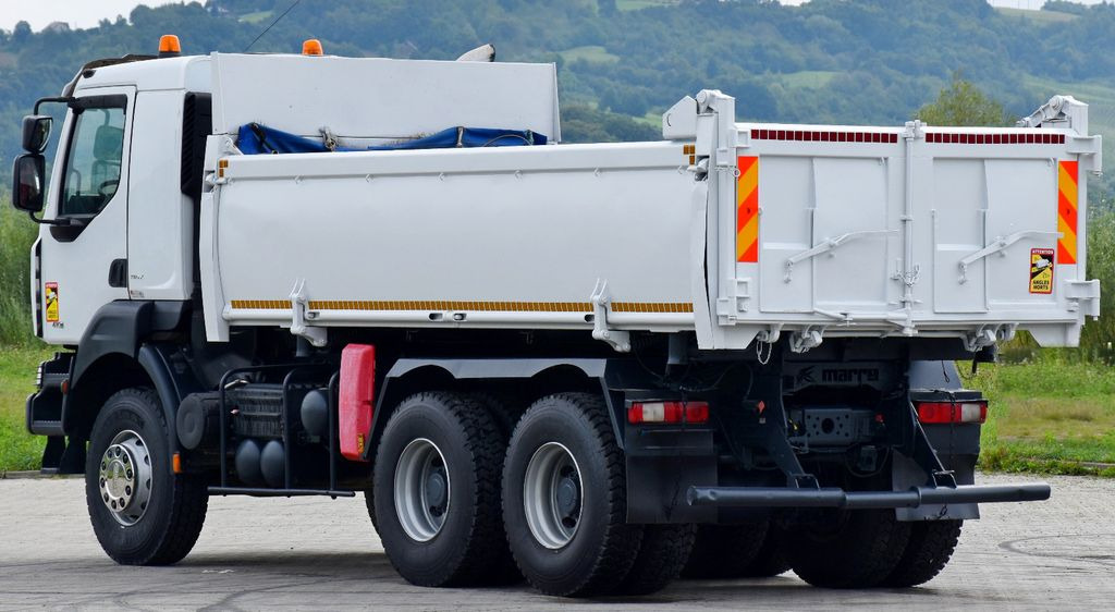 Φορτηγό ανατρεπόμενο, Φορτηγό με γερανό Renault KERAX 410* KIPPER 5,20 m / 6x4: φωτογραφία 8