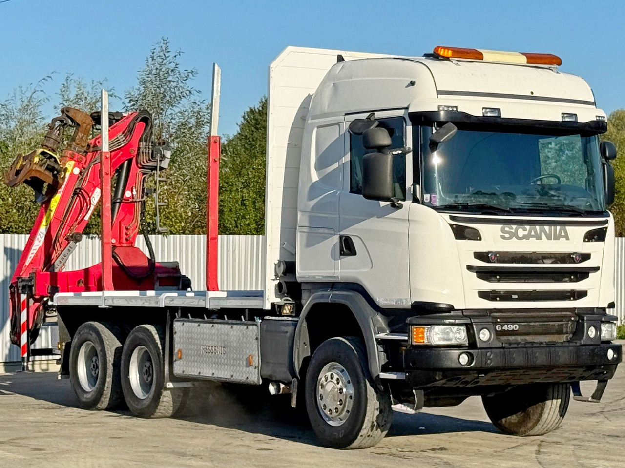 Scania G490* HOLZTRANSPORTER * PENZ 12Z8.70* 6x6 - Φορτηγό ξυλείας, Φορτηγό με γερανό: φωτογραφία 3 Scania G490* HOLZTRANSPORTER * PENZ 12Z8.70* 6x6 - Φορτηγό ξυλείας, Φορτηγό με γερανό: φωτογραφία 3