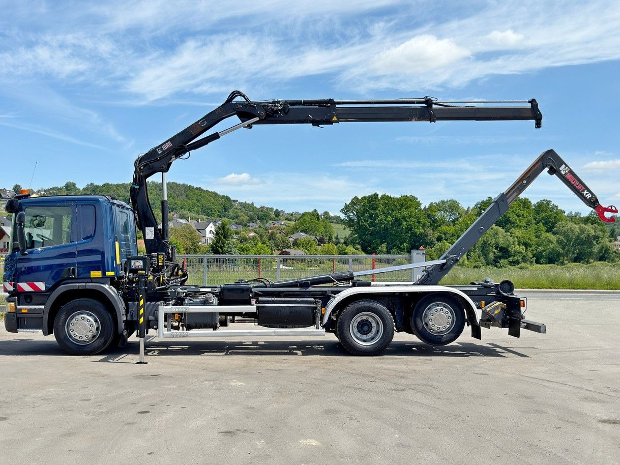 Scania P 360 * ABROLLKIPPER * HIAB 111 BS -2 HIDUO/FUNK - Φορτηγό φόρτωσης γάντζου, Φορτηγό με γερανό: φωτογραφία 5 Scania P 360 * ABROLLKIPPER * HIAB 111 BS -2 HIDUO/FUNK - Φορτηγό φόρτωσης γάντζου, Φορτηγό με γερανό: φωτογραφία 5