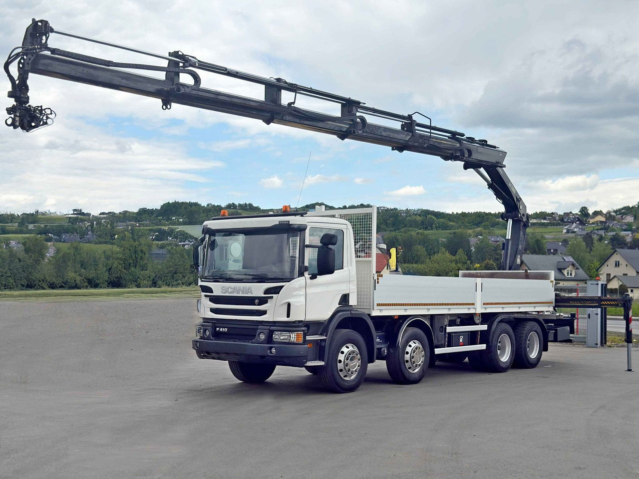 Scania P 410*PLATFORM 7,00m*HIAB 244 E-5 HIPRO+FUNK/8x4 Scania P 410*PRITSCHE 7,00m*HIAB 244 E-5 HIPRO+FUNK/8x4 - Φορτηγό με γερανό, Φορτηγό με ανοιχτή καρότσα: φωτογραφία 2 Scania P 410*PLATFORM 7,00m*HIAB 244 E-5 HIPRO+FUNK/8x4 Scania P 410*PRITSCHE 7,00m*HIAB 244 E-5 HIPRO+FUNK/8x4 - Φορτηγό με γερανό, Φορτηγό με ανοιχτή καρότσα: φωτογραφία 2