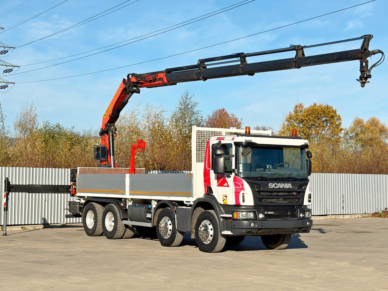 Scania P 450* PRITSCHE 6,90m * PK 23002- SH C FUNK *8x4 - Φορτηγό με γερανό: φωτογραφία 2 Scania P 450* PRITSCHE 6,90m * PK 23002- SH C FUNK *8x4 - Φορτηγό με γερανό: φωτογραφία 2