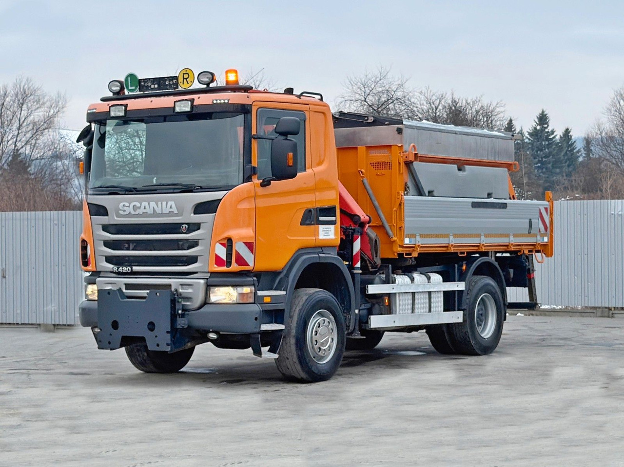 Φορτηγό με γερανό Scania R 420 KIPPER 4,15 m * PK 11002/FUNK * sandblaste: φωτογραφία 7