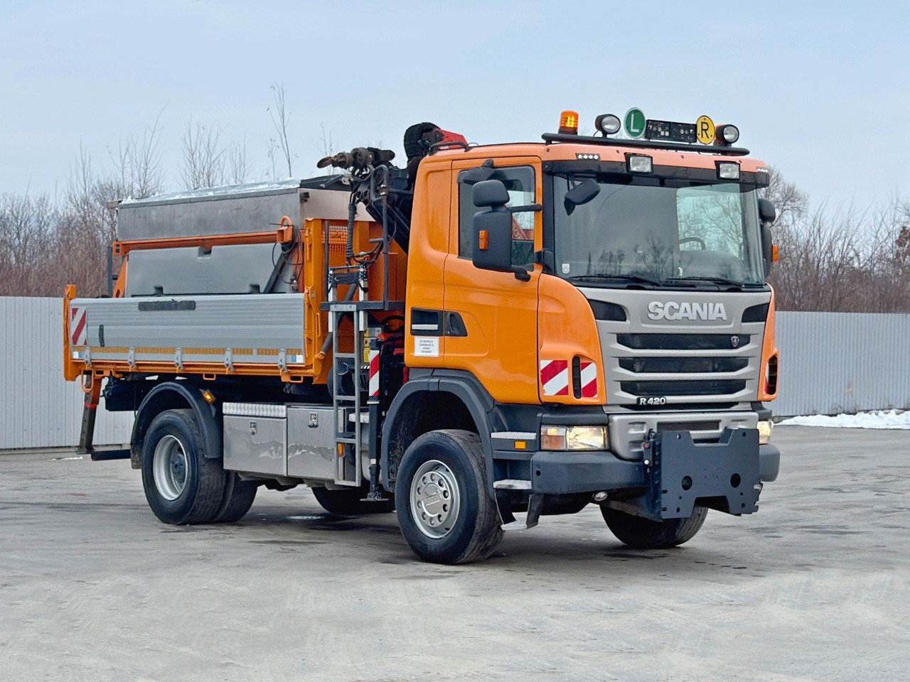 Φορτηγό με γερανό Scania R 420 KIPPER 4,15 m * PK 11002/FUNK * sandblaste: φωτογραφία 6