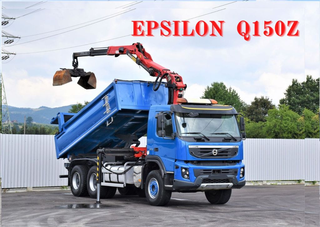 Volvo FMX 370 Kipper 4,90m *EPSILON Q150Z/FUNK*6x4 - Φορτηγό ανατρεπόμενο, Φορτηγό με γερανό: φωτογραφία 1 Volvo FMX 370 Kipper 4,90m *EPSILON Q150Z/FUNK*6x4 - Φορτηγό ανατρεπόμενο, Φορτηγό με γερανό: φωτογραφία 1