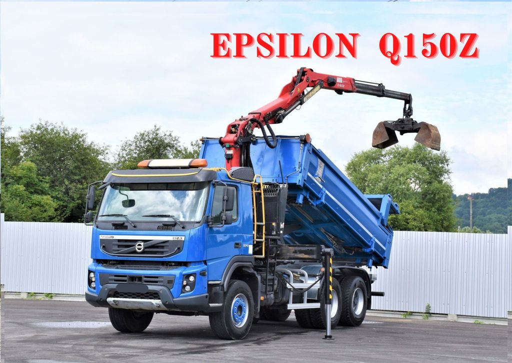 Volvo FMX 370 Kipper 4,90m *EPSILON Q150Z/FUNK*6x4 - Φορτηγό με γερανό, Φορτηγό ανατρεπόμενο: φωτογραφία 1 Volvo FMX 370 Kipper 4,90m *EPSILON Q150Z/FUNK*6x4 - Φορτηγό με γερανό, Φορτηγό ανατρεπόμενο: φωτογραφία 1