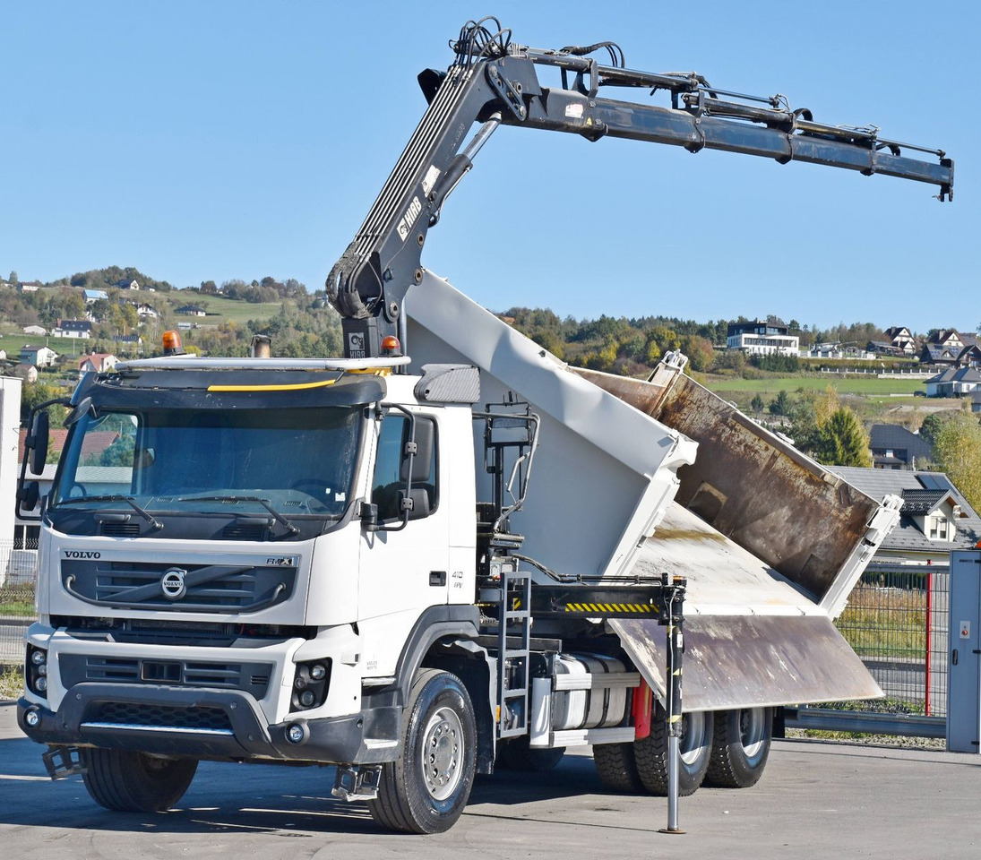 Volvo FMX 410 Kipper 5,20m*HIAB 122 D-4 HIDUO/FUNK*6x4 - Φορτηγό με γερανό: φωτογραφία 3 Volvo FMX 410 Kipper 5,20m*HIAB 122 D-4 HIDUO/FUNK*6x4 - Φορτηγό με γερανό: φωτογραφία 3
