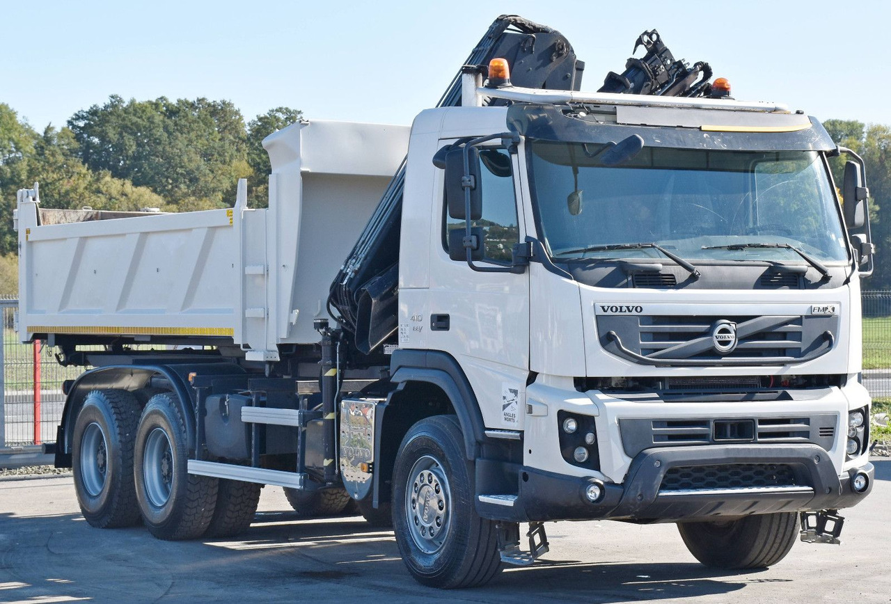 Volvo FMX 410 Kipper 5,20m*HIAB 122 D-4 HIDUO/FUNK*6x4 - Φορτηγό με γερανό: φωτογραφία 4 Volvo FMX 410 Kipper 5,20m*HIAB 122 D-4 HIDUO/FUNK*6x4 - Φορτηγό με γερανό: φωτογραφία 4
