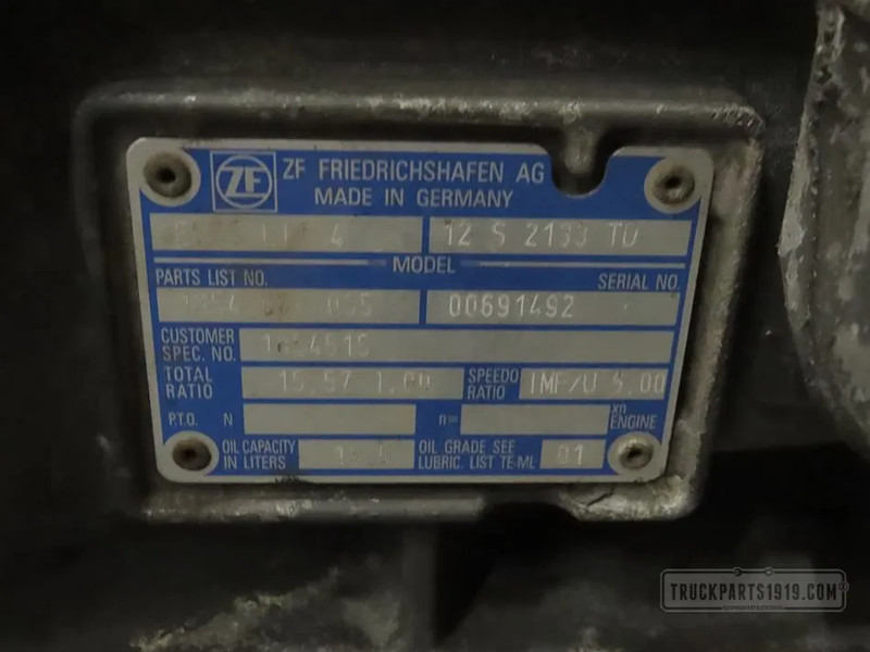 DAF 1854515 Versnellingsbak 12S2133TD - Κιβώτιο ταχυτήτων για Φορτηγό: φωτογραφία 3 DAF 1854515 Versnellingsbak 12S2133TD - Κιβώτιο ταχυτήτων για Φορτηγό: φωτογραφία 3